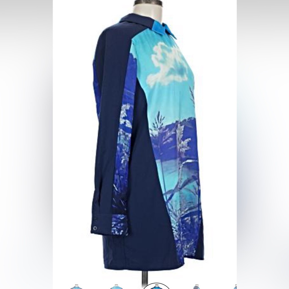 NWT Finders Keepers Blue Long Sleeve Dress - Picture 3 of 6